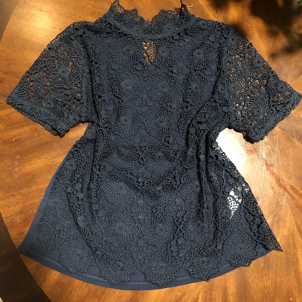 Topshop lace shirt
